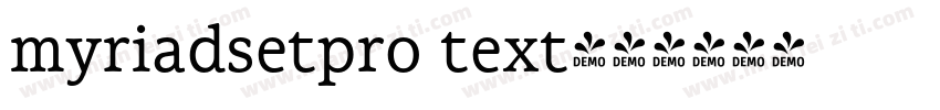 myriadsetpro text字体转换